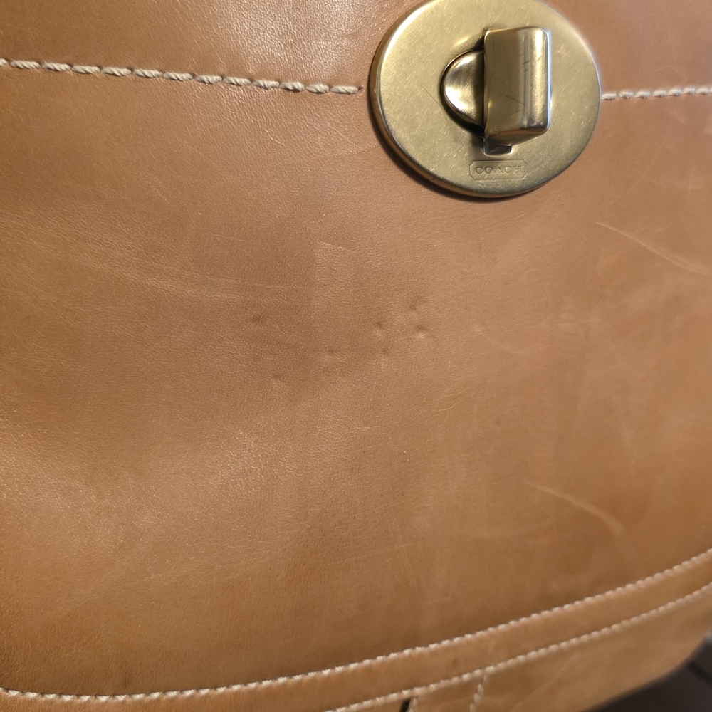 SOLD - - - - Coach Vintage Legacy Ergo XL Burnished Leather Tote Shoulder Bag - Picture 6 of 12